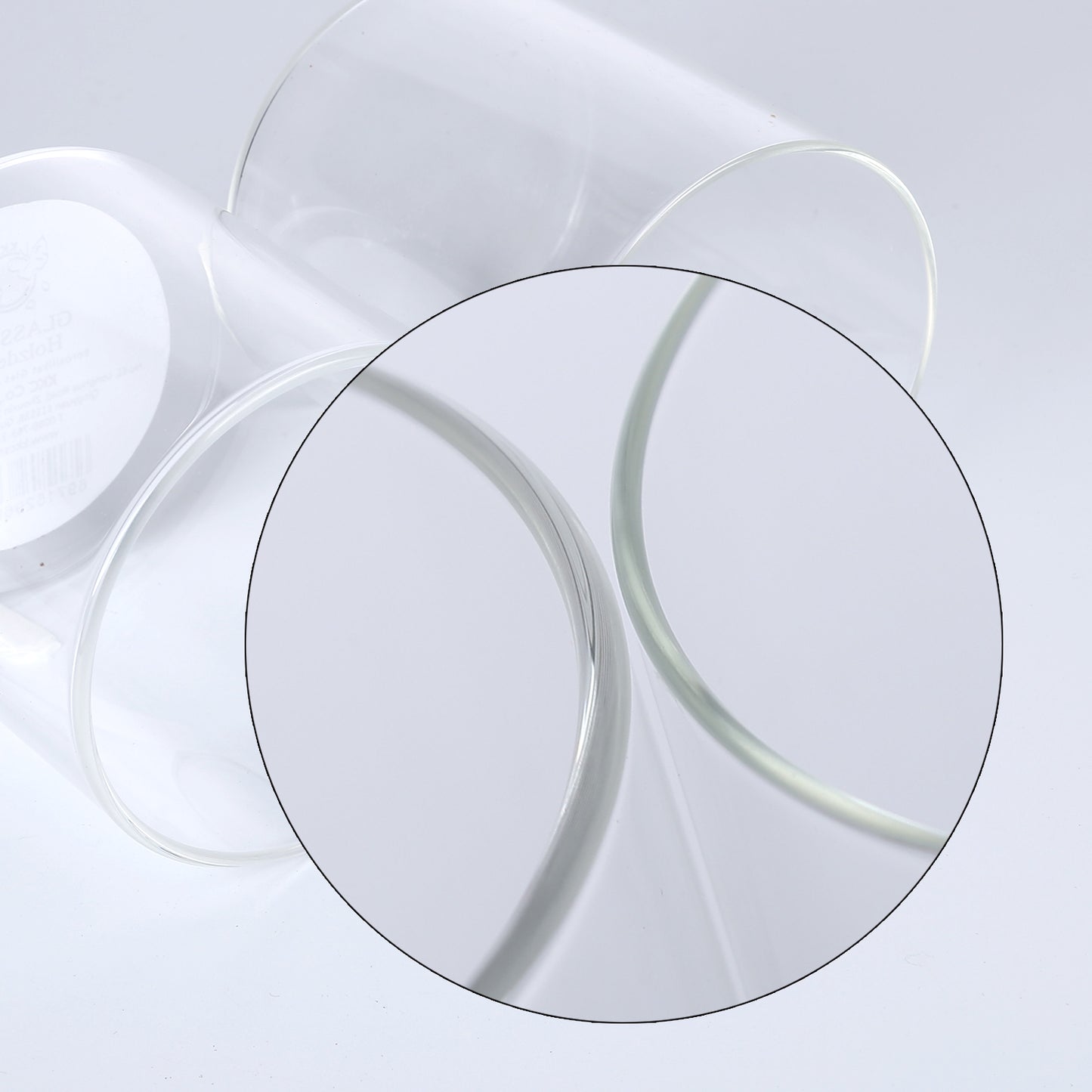 KKC Glass Storage Jars with Airtight Lids,Jar Canister with Wooden Lids,18 FLoz (550 ML x 2)