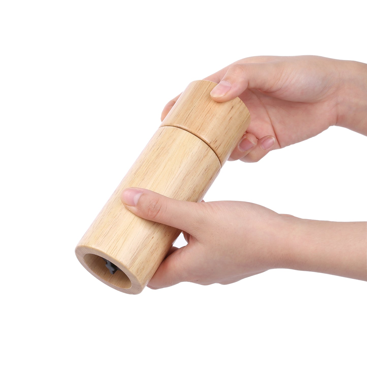 KKC HOME ACCENTS Wooden Salt and Pepper Grinder Set 6 inch,Salt Pepper Grinder set Wood,Salt Pepper Mills Wood,Refillable