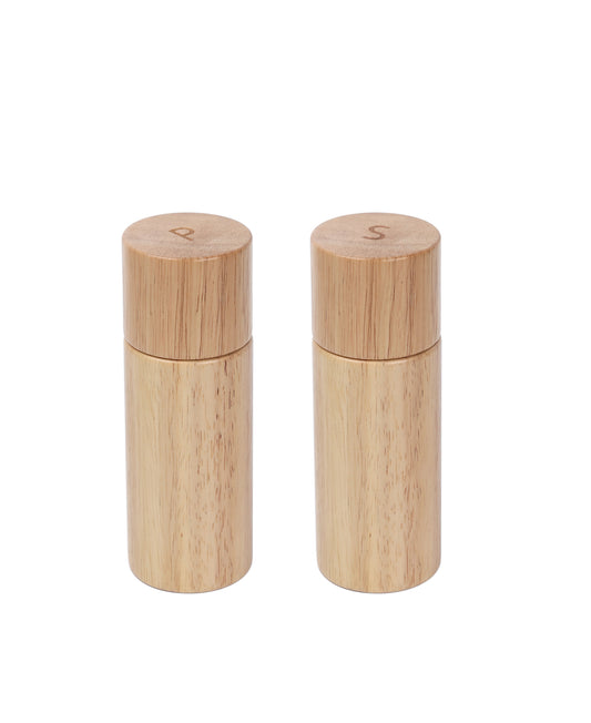 KKC HOME ACCENTS Wooden Salt and Pepper Grinder Set 6 inch,Salt Pepper Grinder set Wood,Salt Pepper Mills Wood,Refillable