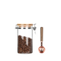 KKC Home Accents Glass Airtight Coffee Bean Storage Container with spoon, 40 FLoz (1200 ML)