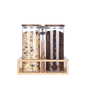 KKC HOME ACCENTS Glass Coffee Bean Storage Container with Airtight Lid, Sealed Glass Coffee Canister Jar for 600g Coffee Beans ,Ground Coffee, Nuts,Glass Canisters with Scoop,47 Fluid-oz