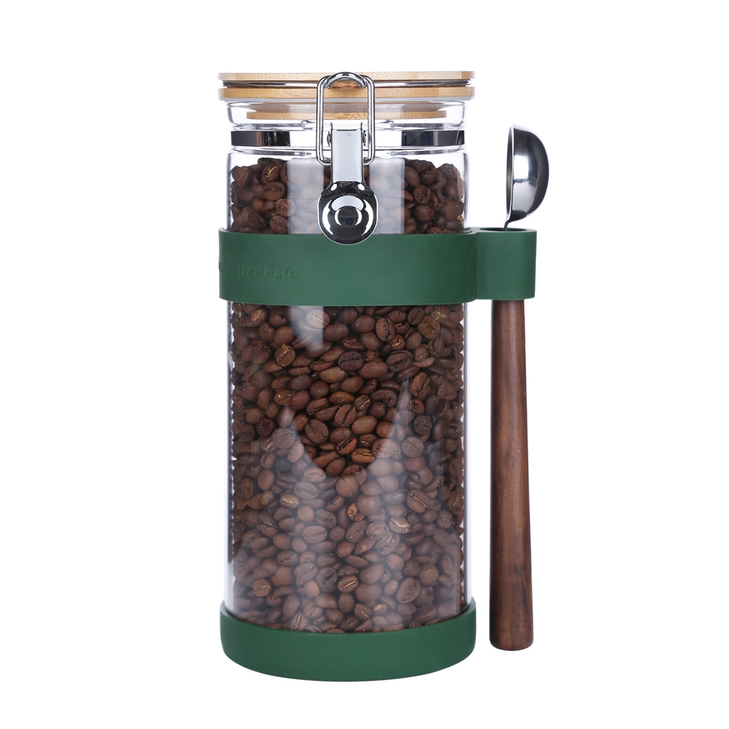KKC HOME ACCENTS Glass Coffee Bean Storage Container with Scoop,Sealed –  kkcger