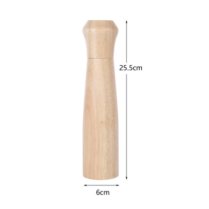 KKC Salt and Pepper Grinder Mill Wood - Wooden Salt and Pepper Mill , 10 inch, Rubber Mill with CrushGrinder