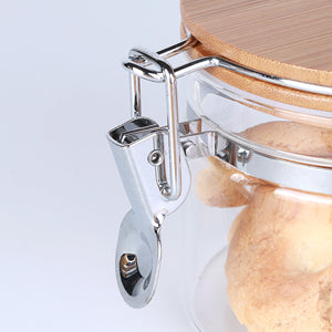 Tall Borosilicate Glass Storage Pasta Storage Containers with Airtight Lids, 68 Floz,Pack of 3