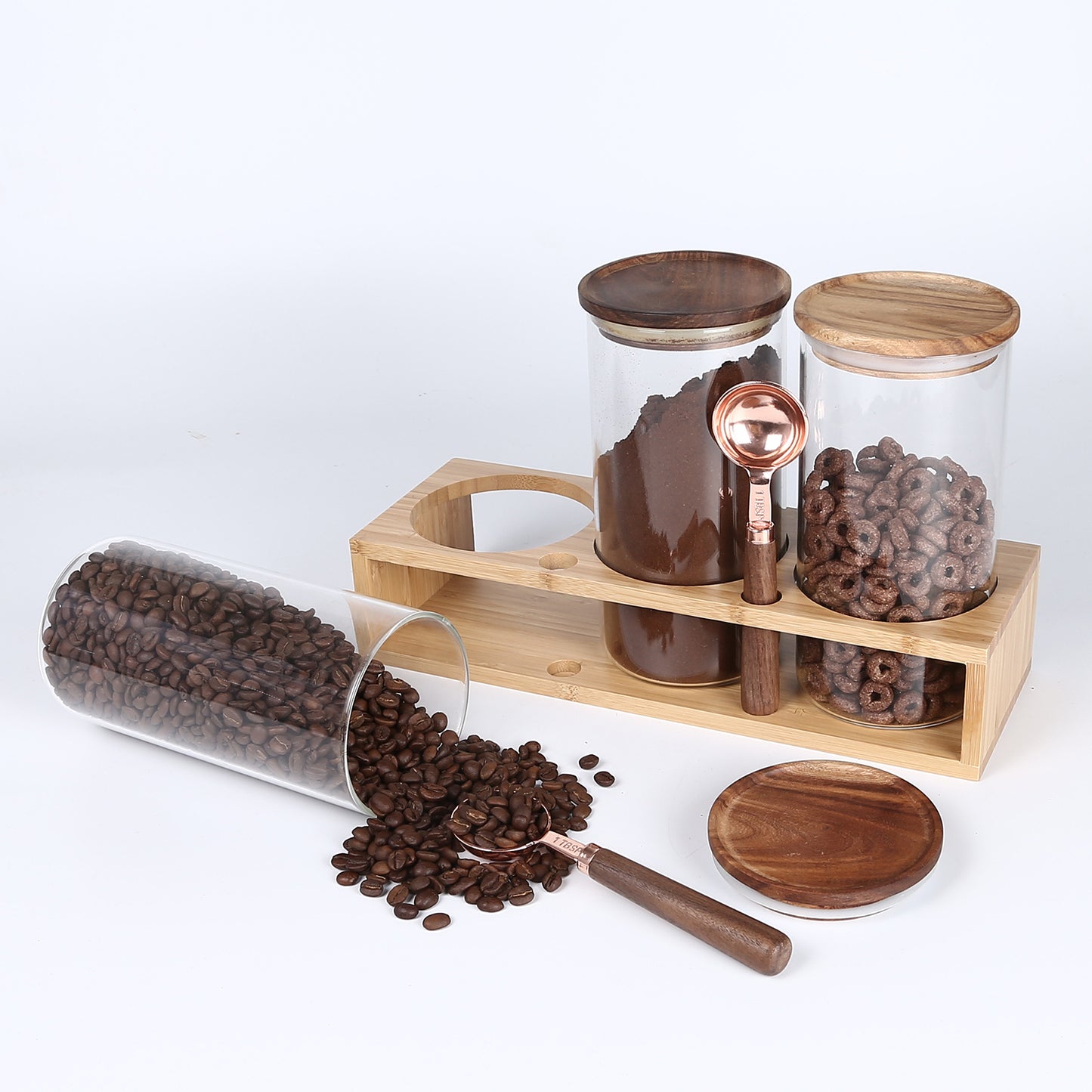 Borosilicate Glass Storage Jars, Glass Coffee Bean Storage Containers –  Digitlands