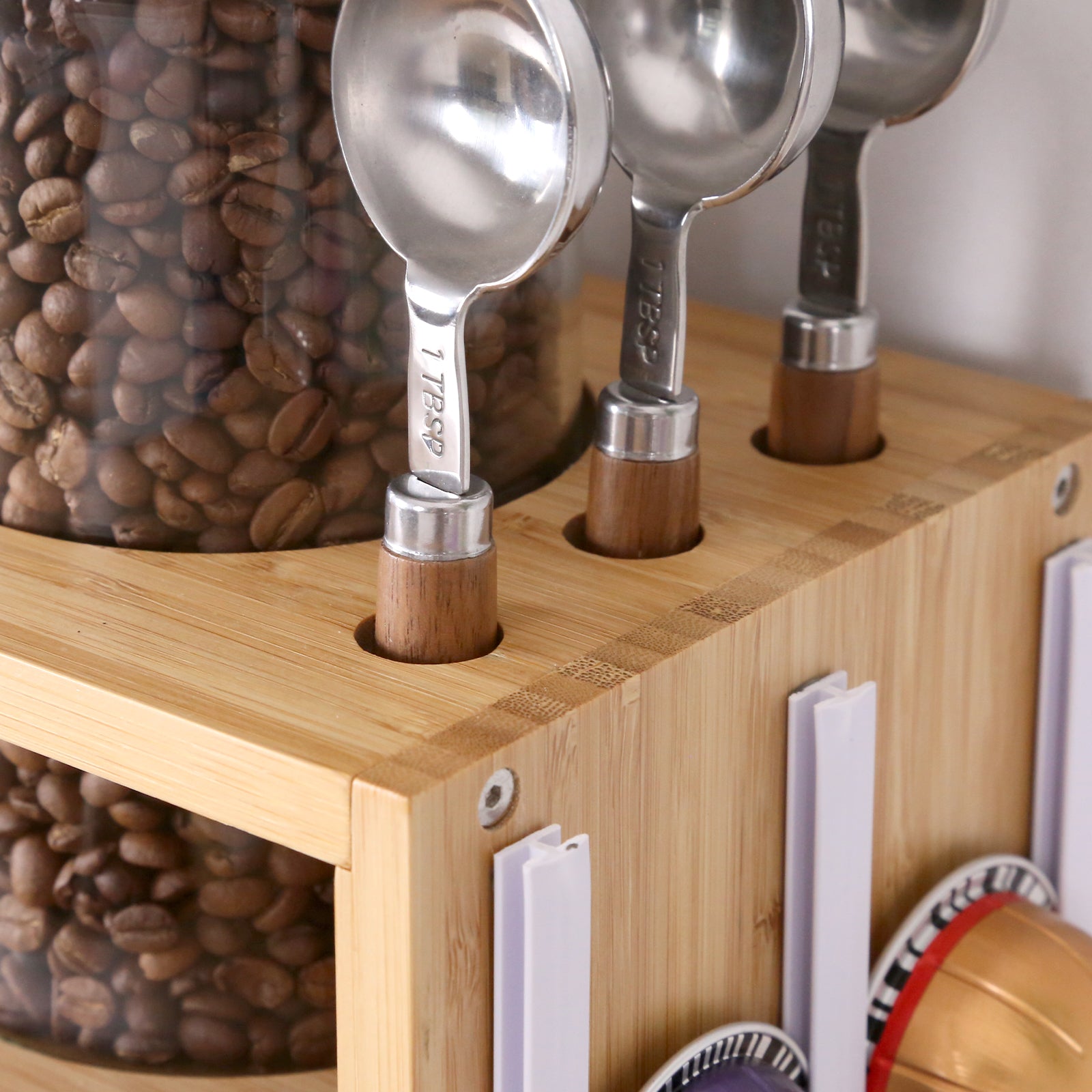 KKC Coffee Station Organizer, K Cup Coffee Pods Holder with Drawer